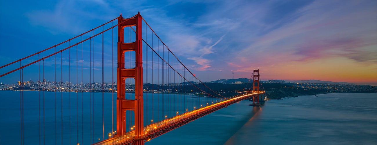 Banner - San Francisco Bridge with view of the city